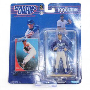 Starting Lineup 1998 Edition Hideo Nomo Dodgers Action Figure & Collector Card